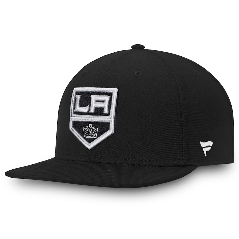 Los Angeles Kings Fanatics Black Core Fitted Hat Presents For Hockey Lovers-1