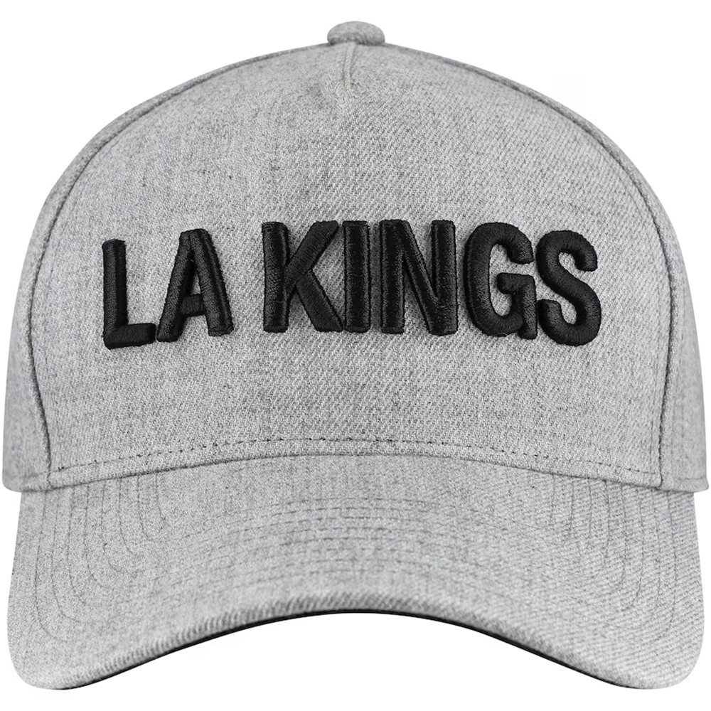 Los Angeles Kings Fanatics Heather Gray Embroidered Hat Presents For Hockey Fans-1