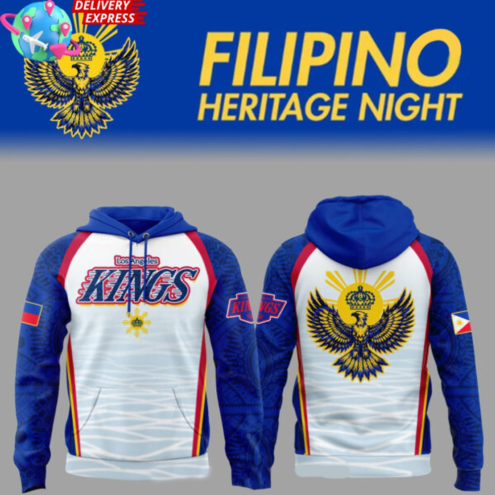 Los Angeles Kings Filipino Heritage Night 2025 Hoodie Father In Law Gifts Dad's Day-1