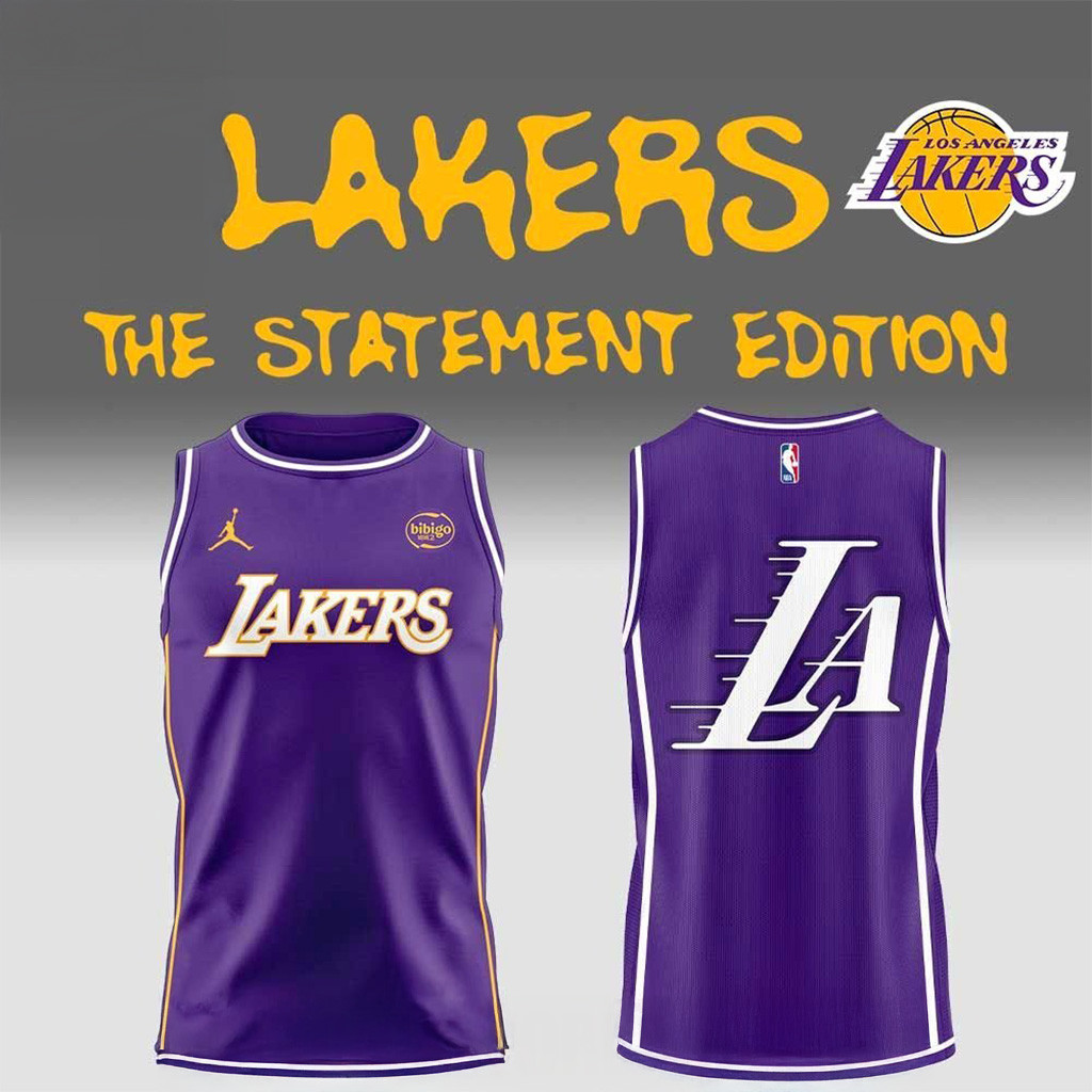 Los Angeles Lakers The Statement Jersey Los Angeles Lakers Merch Gifts For Basketball Fan-1