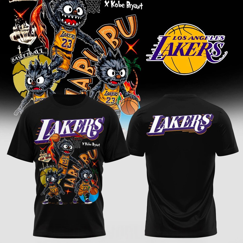 Los Angeles Lakers x Labubu Shirt Lakers Merch Basketball Enthusiast Gifts-1 Los Angeles Lakers x Labubu Shirt Lakers Merch Basketball Enthusiast Gifts-1