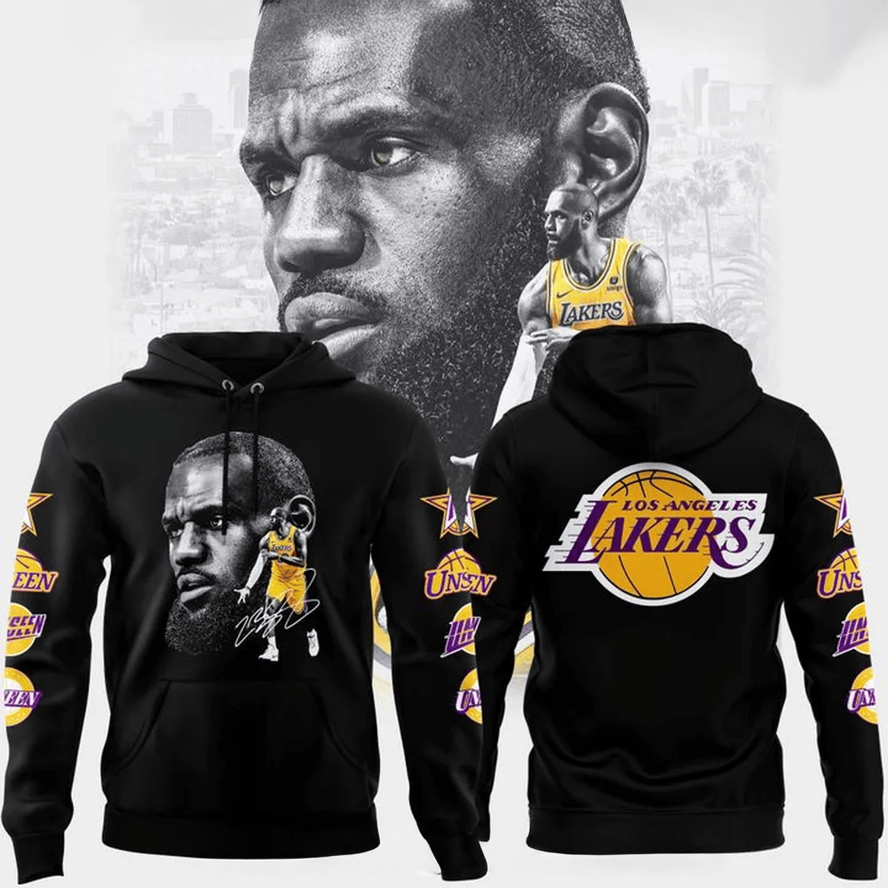 Los Angeles Lakers x LeBron James Special Hoodie Los Angeles Lakers Merch Fathers Day Presents-1