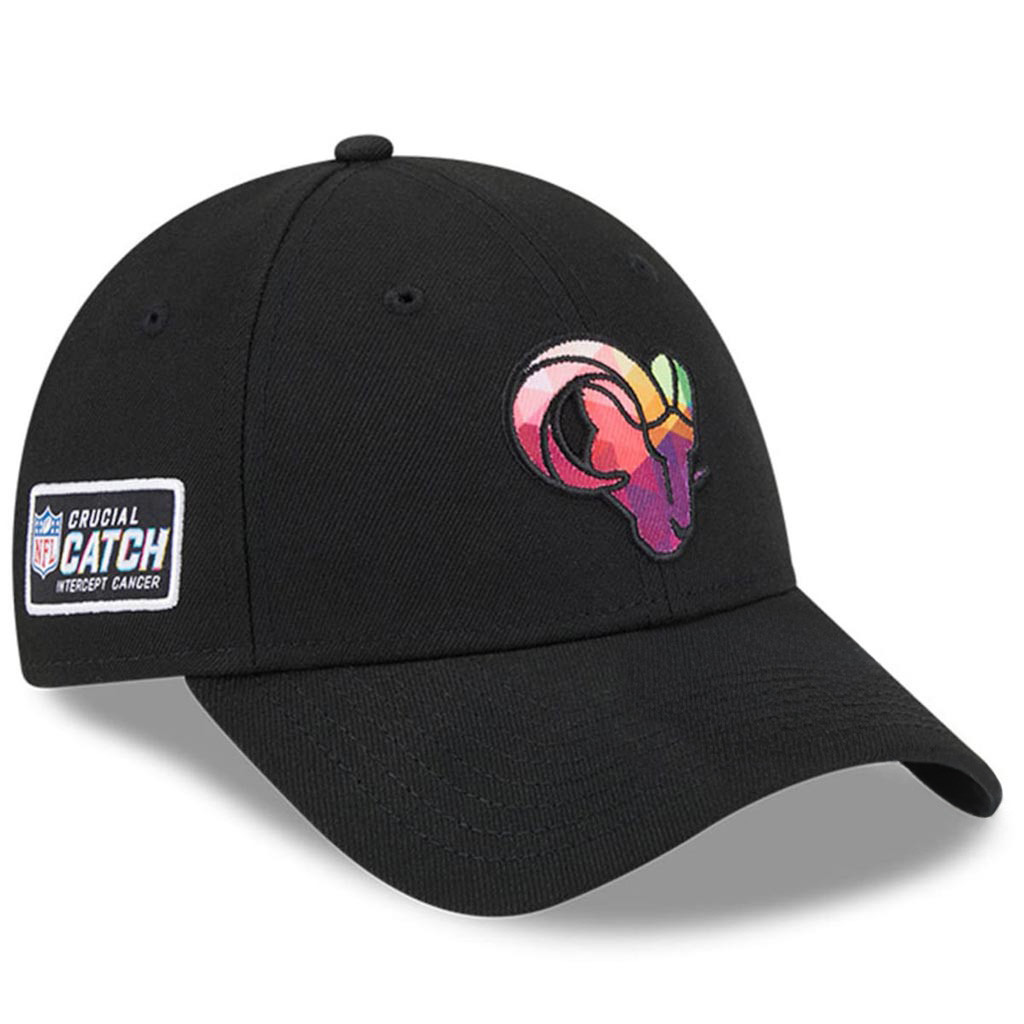 Los Angeles Rams Crucial Catch NFL Embroidered Hat 2025 Rainbow Rams Merch Husband Gifts-1