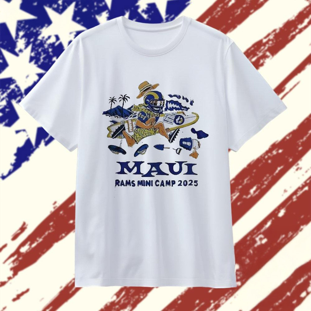 Los Angeles Rams Maui Rams Mini Camp 2025 T-Shirt-1