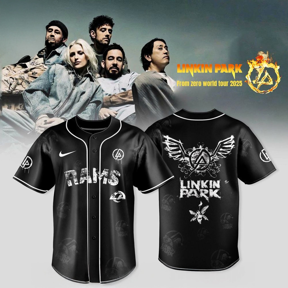 Los Angeles Rams X Linkin Park From Zero World Tour 2025 Jersey Rams Merch Fans Gifts-1