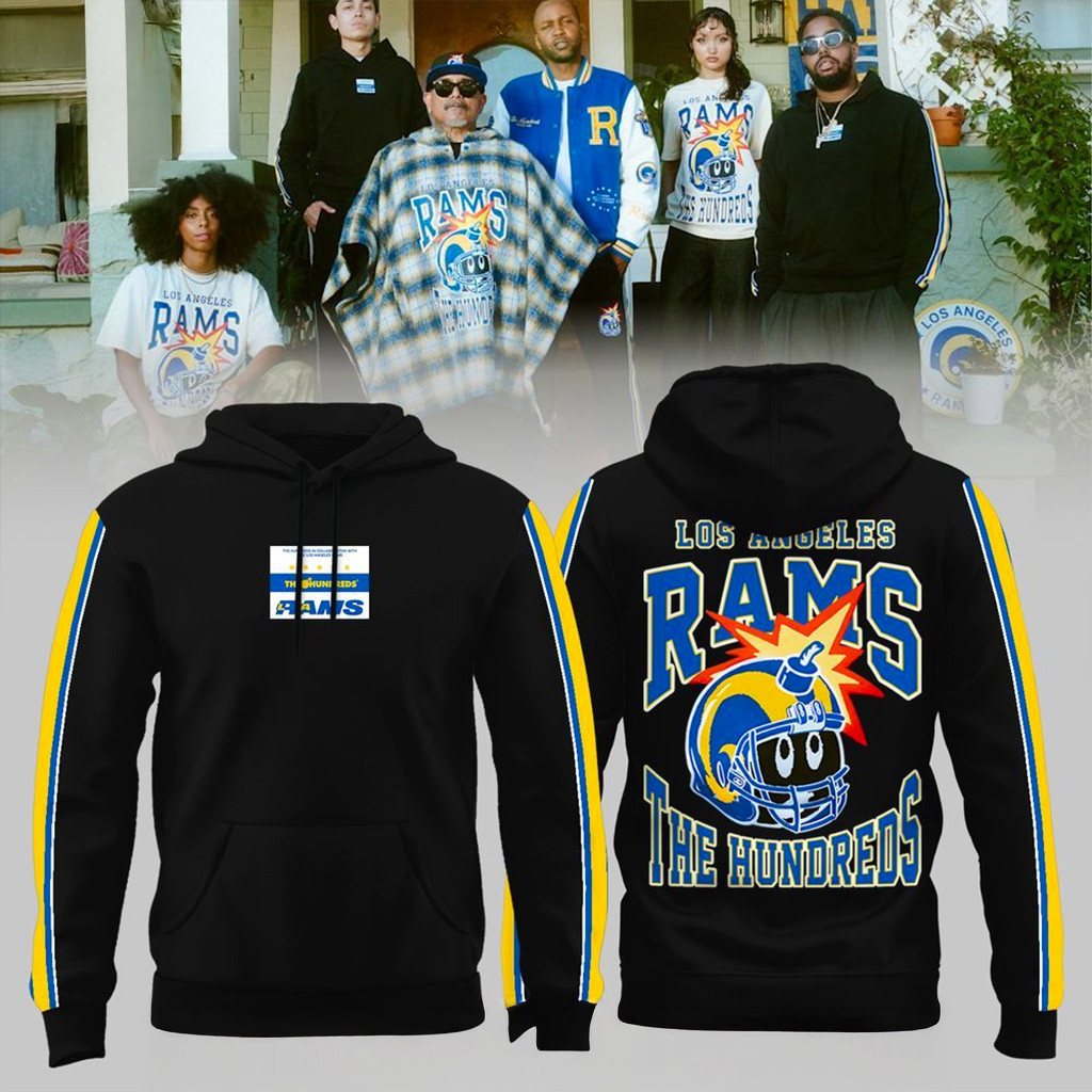 Los Angeles Rams x The Hundreds Hoodie Rams Merch Best Gifts For Football Fans-1