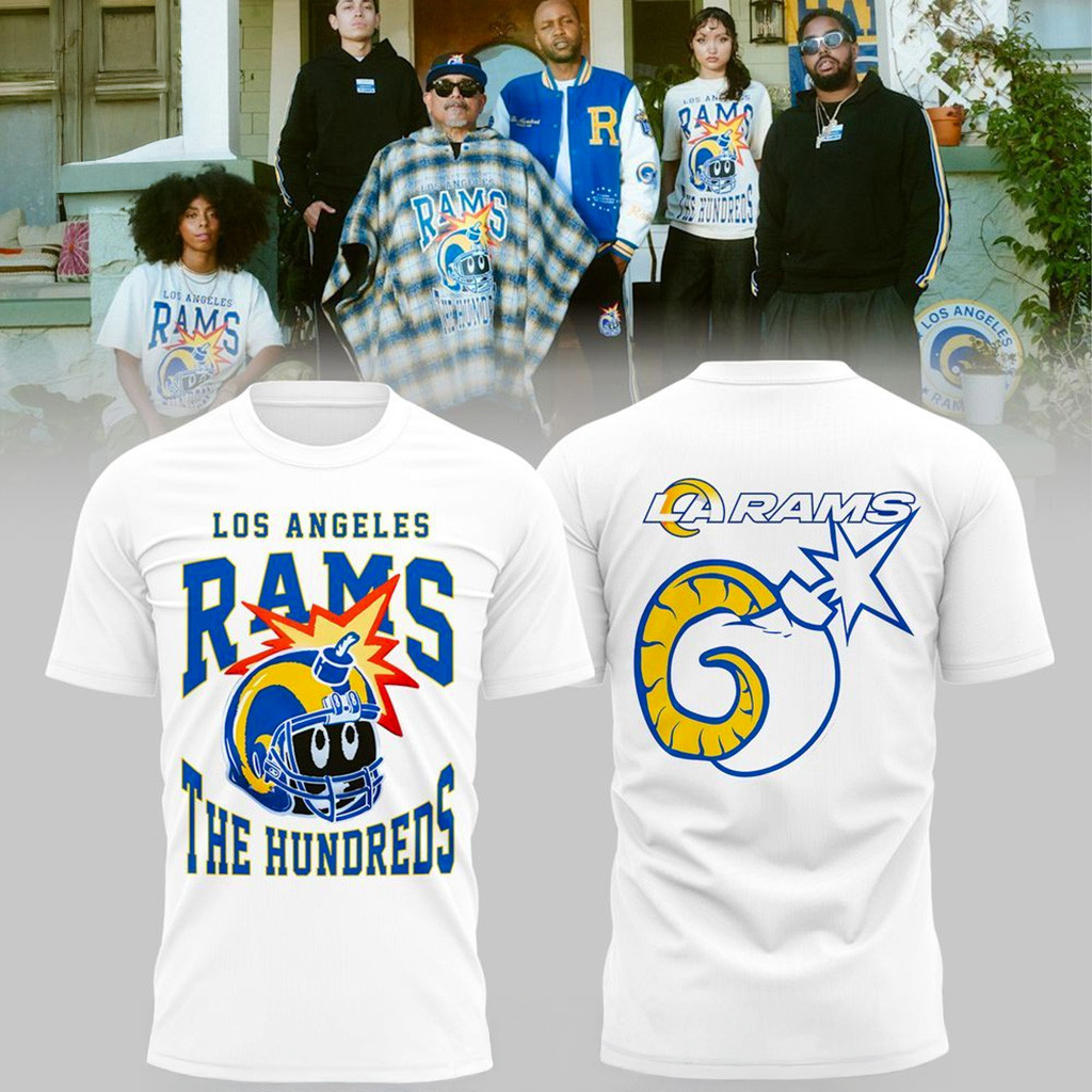 Los Angeles Rams x The Hundreds T-Shirt Rams Merch Football Fan Gift Ideas-1