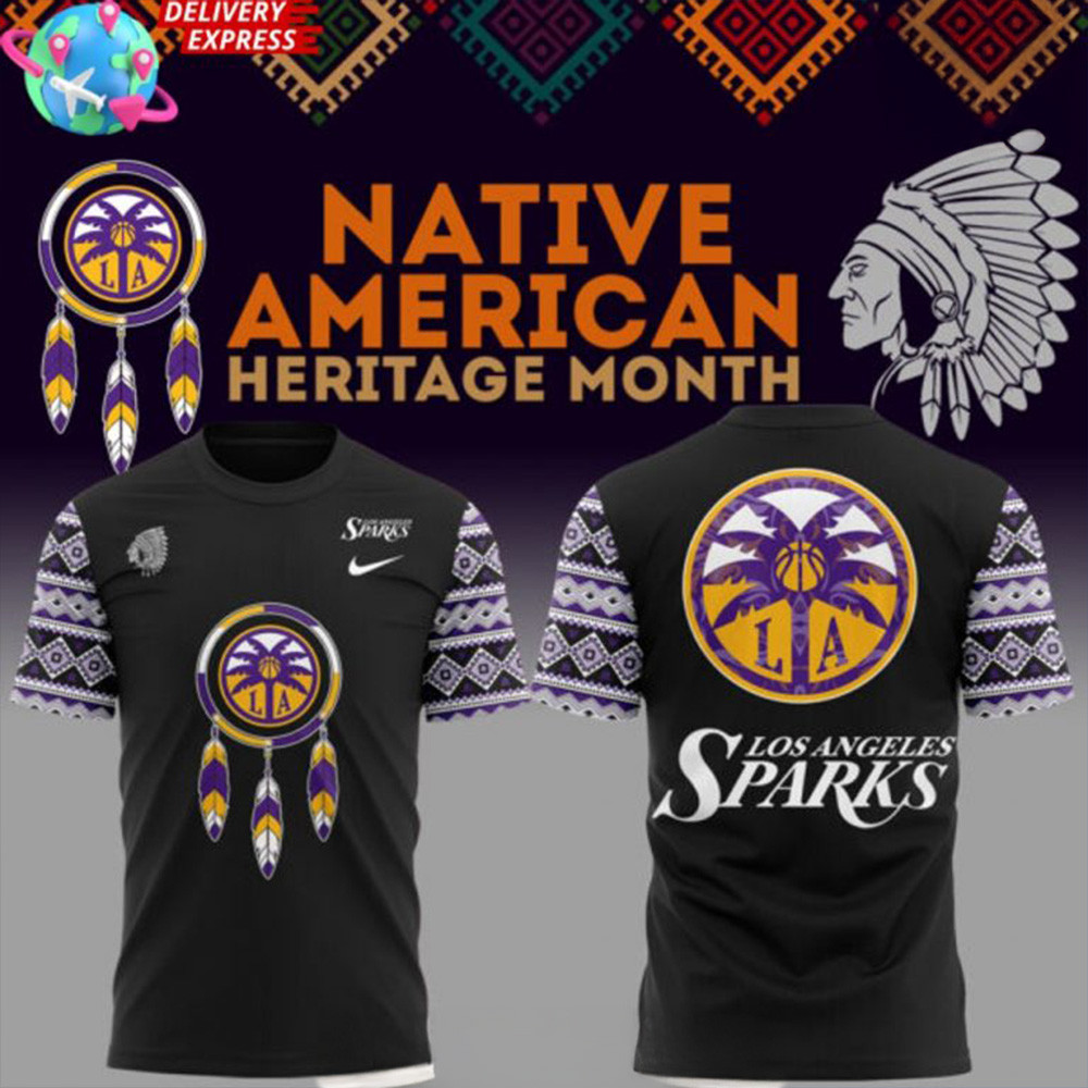 Los Angeles Sparks Native American Heritage Month 2025 T-Shirt Father's Day Presents For Son-1