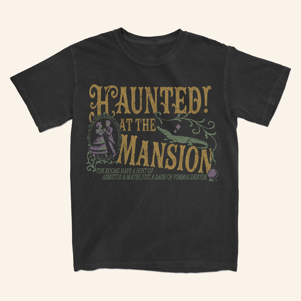 Lostbrostradingco Merch Haunted At The Mansion T-Shirt Present For Dudes-1