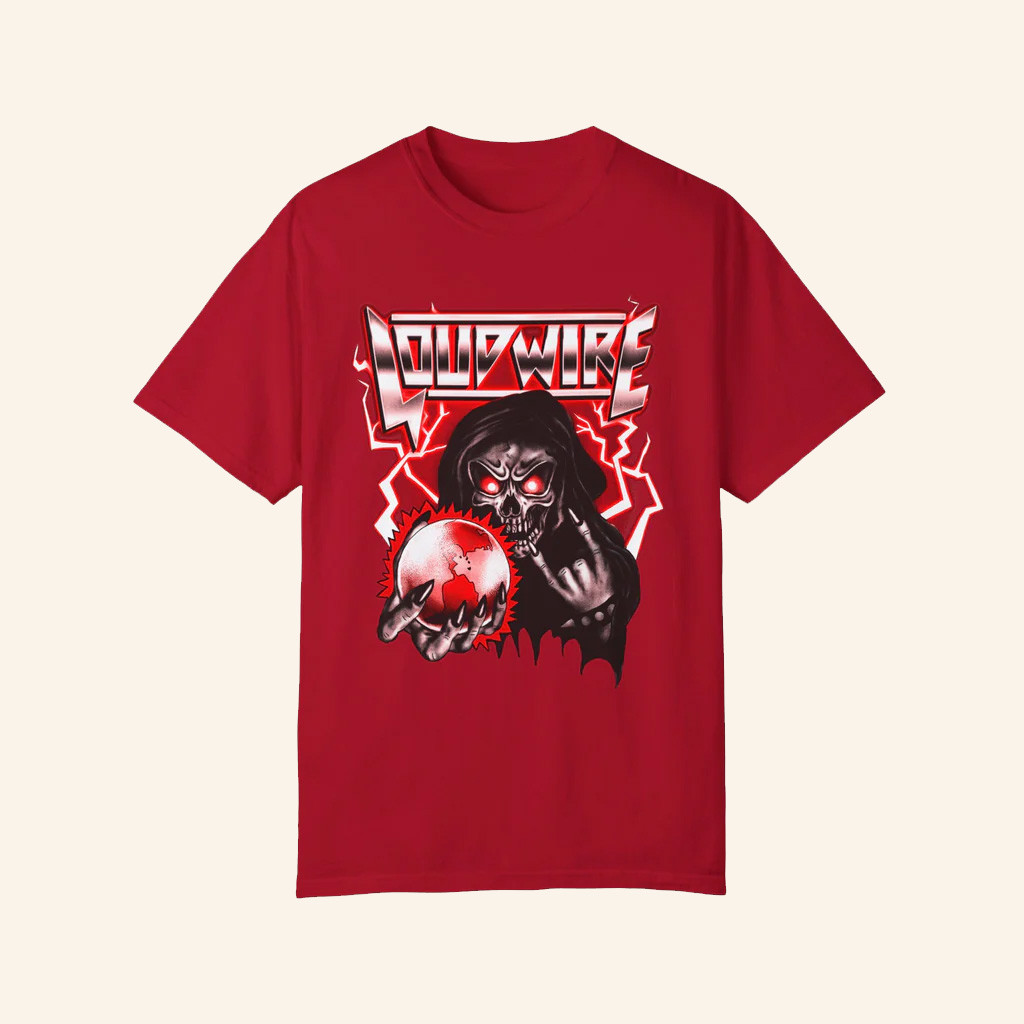 Loudwire Merch '80S Metal Red T-Shirt Gift For Husband-1