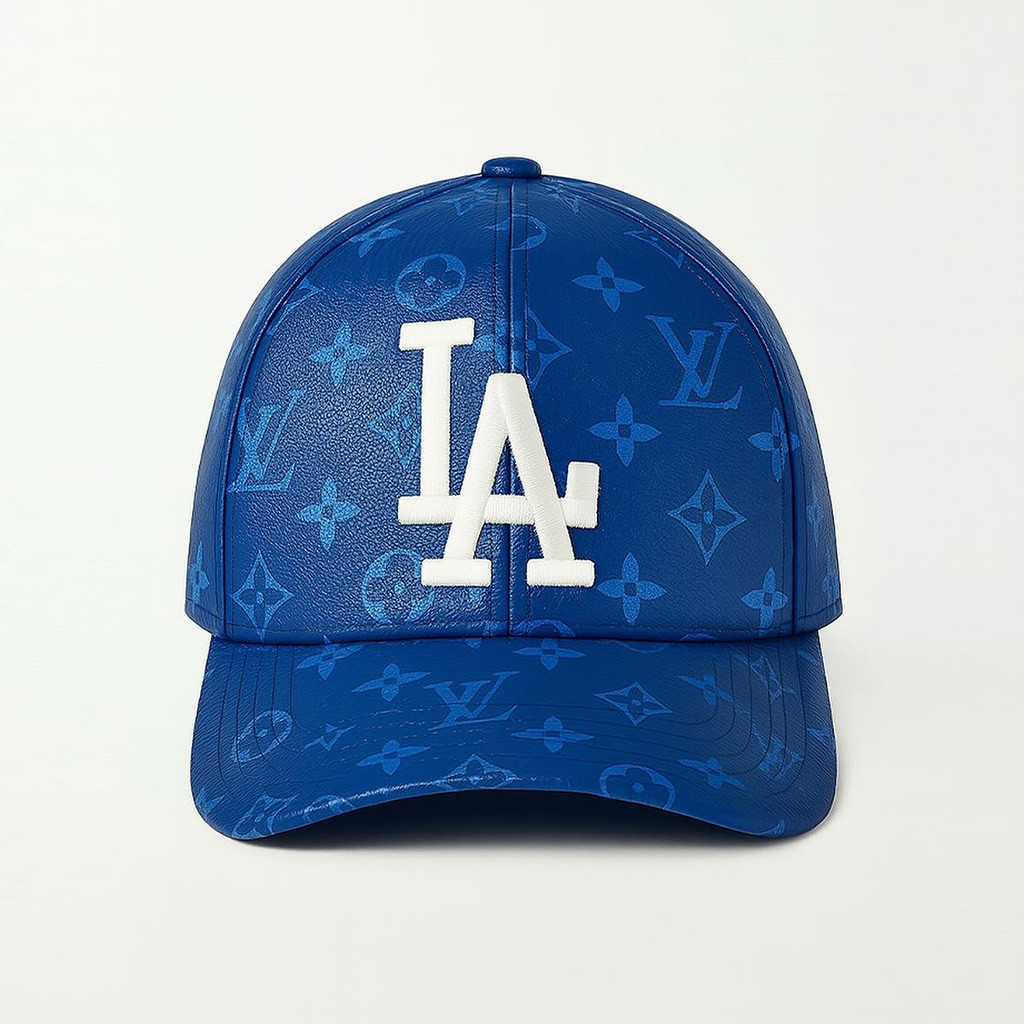 Louis Vuitton x Los Angeles Dodgers Hat Gifts For Baseball Fans-1