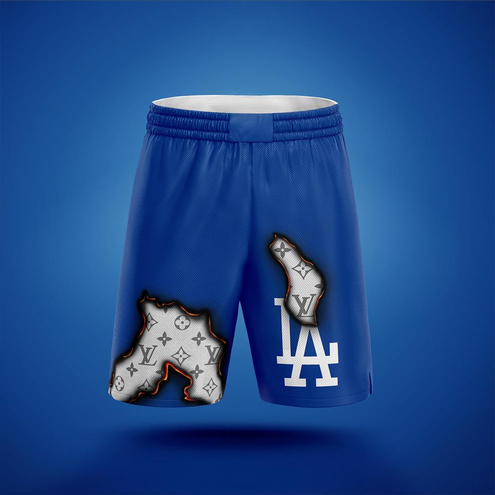 Louis Vuitton x Los Angeles Dodgers Shorts Presents For Baseball Lovers-1 Louis Vuitton x Los Angeles Dodgers Shorts Presents For Baseball Lovers-1