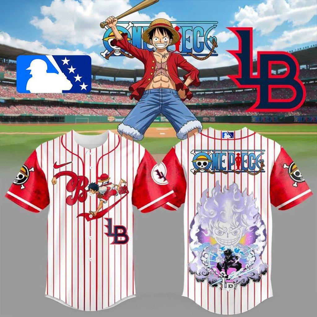 Louisville Bats x Straw Hat Luffy Gear 5 Jersey Louisville Bats Merch Gifts For Fans-1
