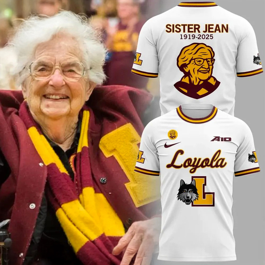 Loyola Ramblers Sister Jean 1919 2025 T-Shirt Ramblers Merch Gifts For Basketball Fan-1
