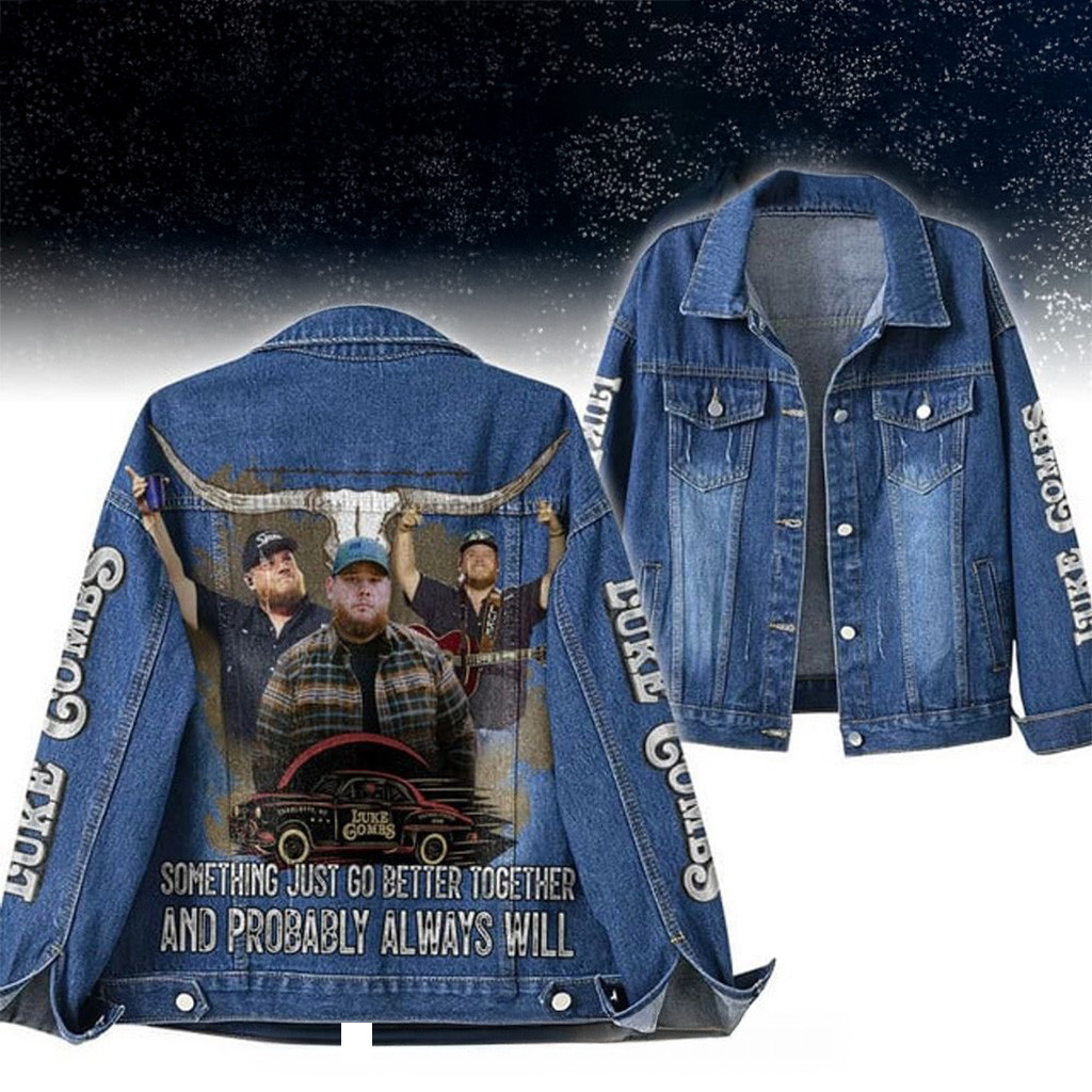 Luke Combs Country Singer World Tour 2025 Special Denim Jacket Luke Combs Merch-1
