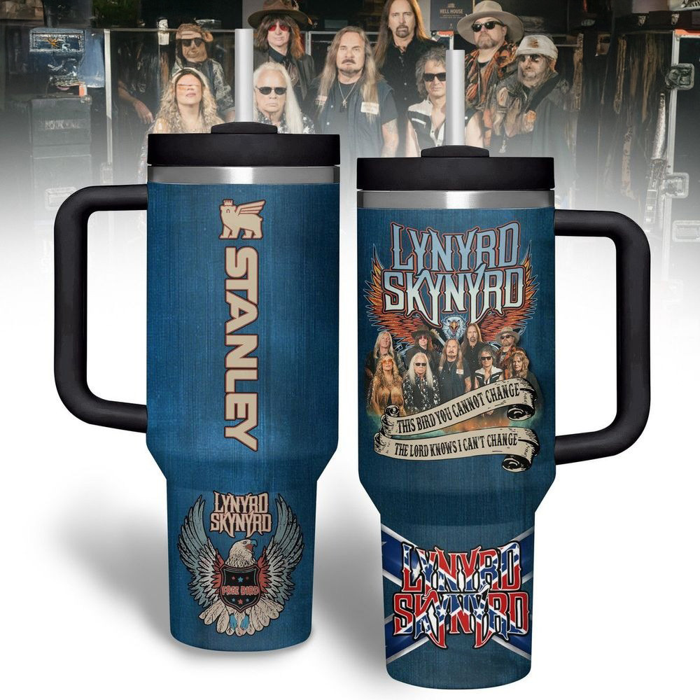 Lynyrd Skynyrd Rock Band Free Bird Special Stanley Tumbler Lynyrd Skynyrd Merch Fans Gifts-1