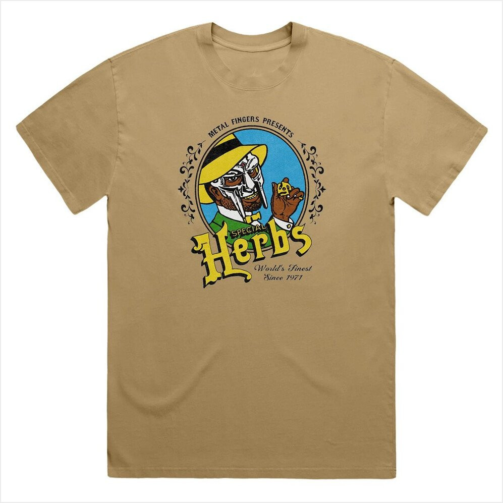 MF Doom Merch Herbs Vintage T-Shirt Gifts For Dudes Birthday Gifts For Fans Christmas Presents-1