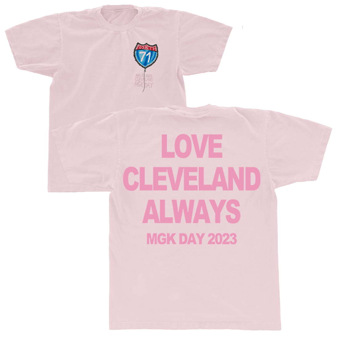 MGK Merch MGK Day Love Cleveland Always T-Shirt Machine Gun Kelly Merchandise Gifts For Wife-1