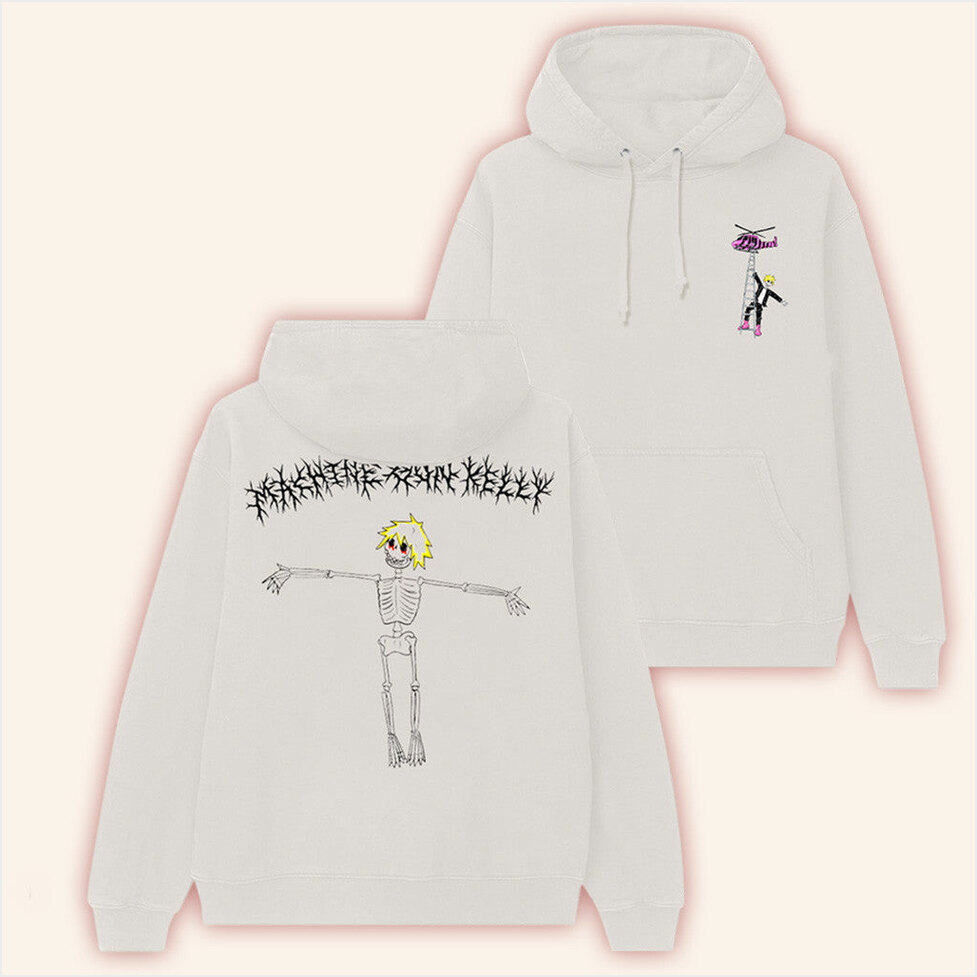 MGK Merch Machine Gun Kelly Merch Pink Era Skull Hoodie Gifts For Besties Gifts For Her-1