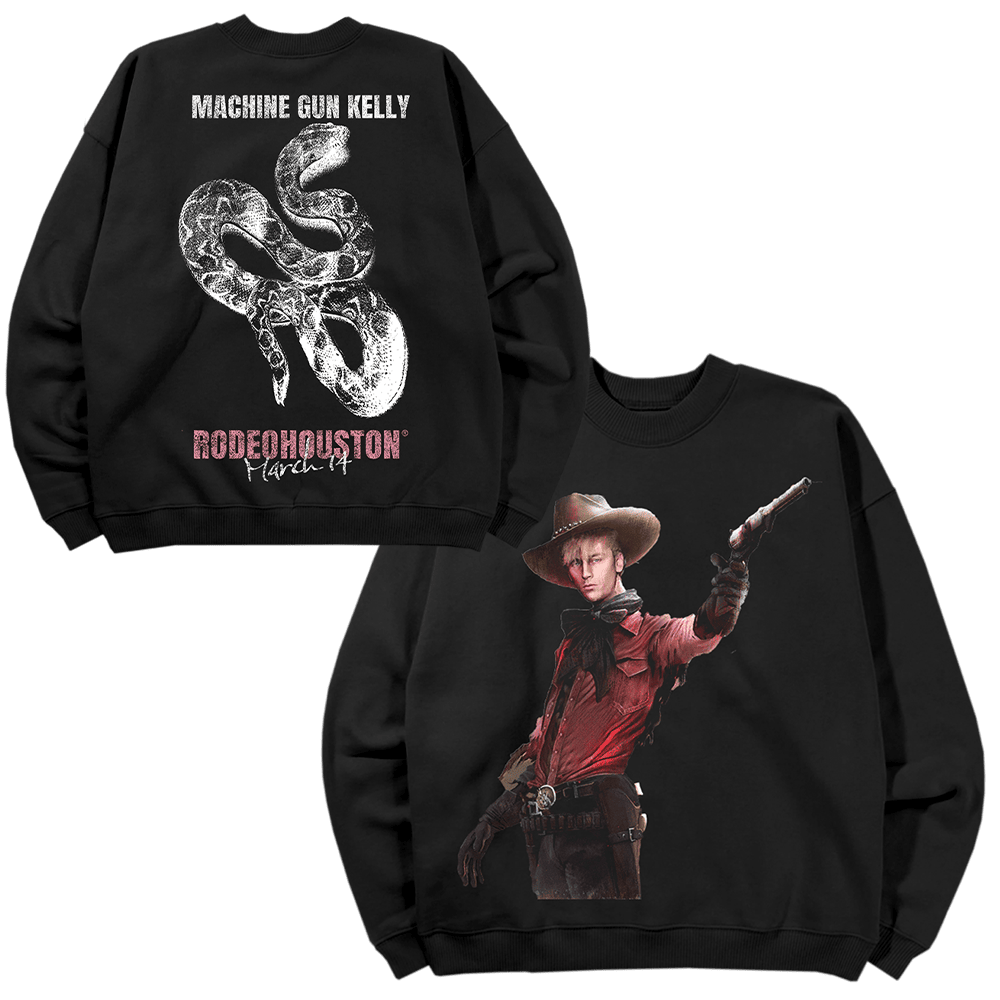 MGK Merch Outlaw Rodeohouston Sweatshirt Machine Gun Kelly Merch Father's Day Gifts For Son-1