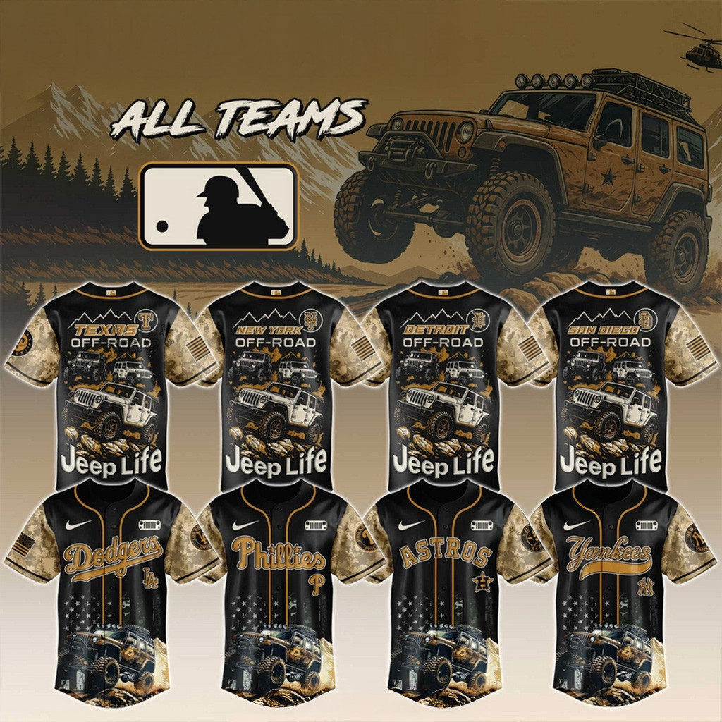 MLB All Teams Jeep Life 3D Baseball Jersey MLB Merch Best Gifts For Baseball Fans-1 MLB All Teams Jeep Life 3D Baseball Jersey MLB Merch Best Gifts For Baseball Fans-1