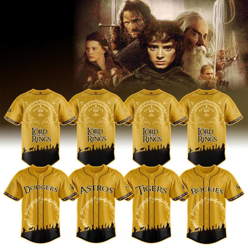 MLB All Teams x The Lord Of The Rings Special Baseball Jersey MLB Merch Gift For Fans-1