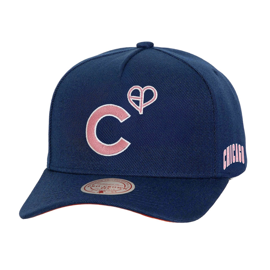 MLB Black Pink Merch Chicago Cubs Mitchell And Ness x BLACKPINK Royal Hat Fans Gift Ideas-1
