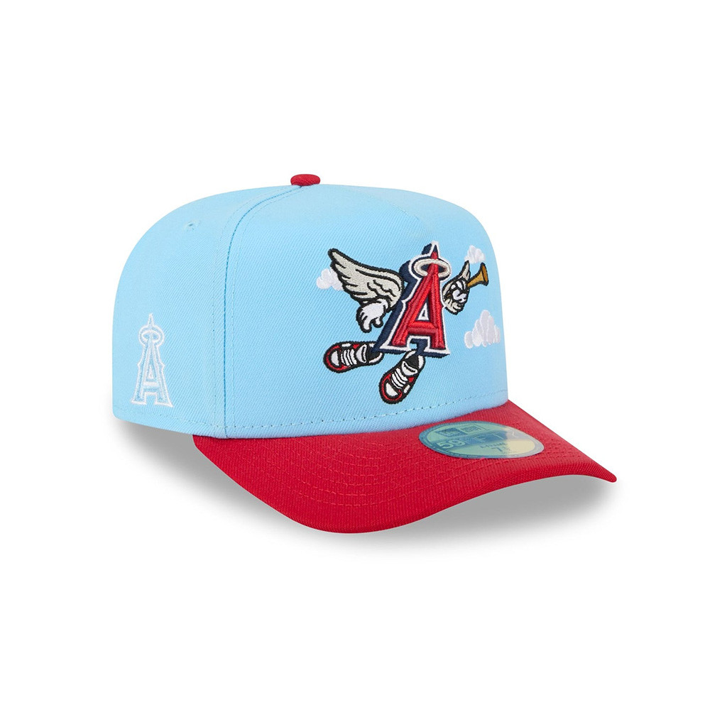 MLB Cartoon Hat Los Angeles Angels Embroidered Hat Los Angeles Angels Merch Father Gifts-1