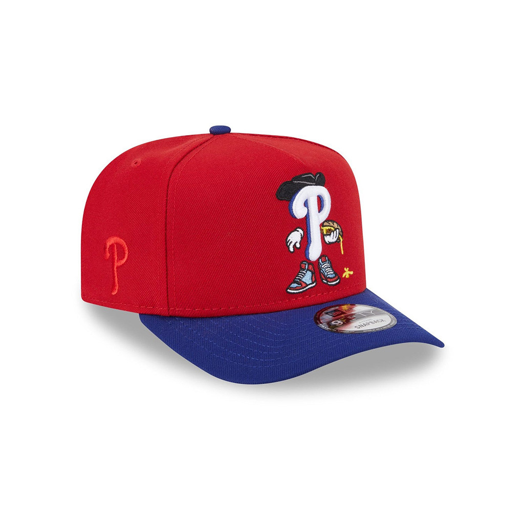 MLB Cartoon Hat Philadelphia Phillies Cartoon Embroidered Hat Philadelphia Phillies Merch Gifts-1