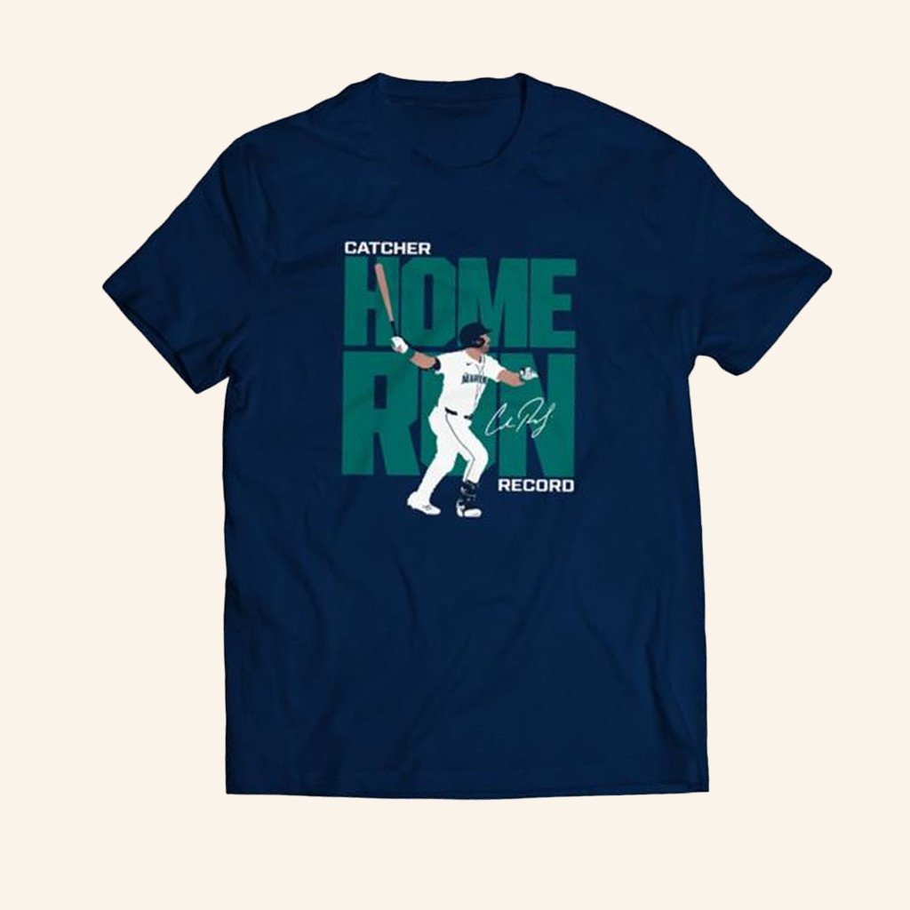 MLB Merch Cal Raleigh Record Shirt Gifts For Him-1
