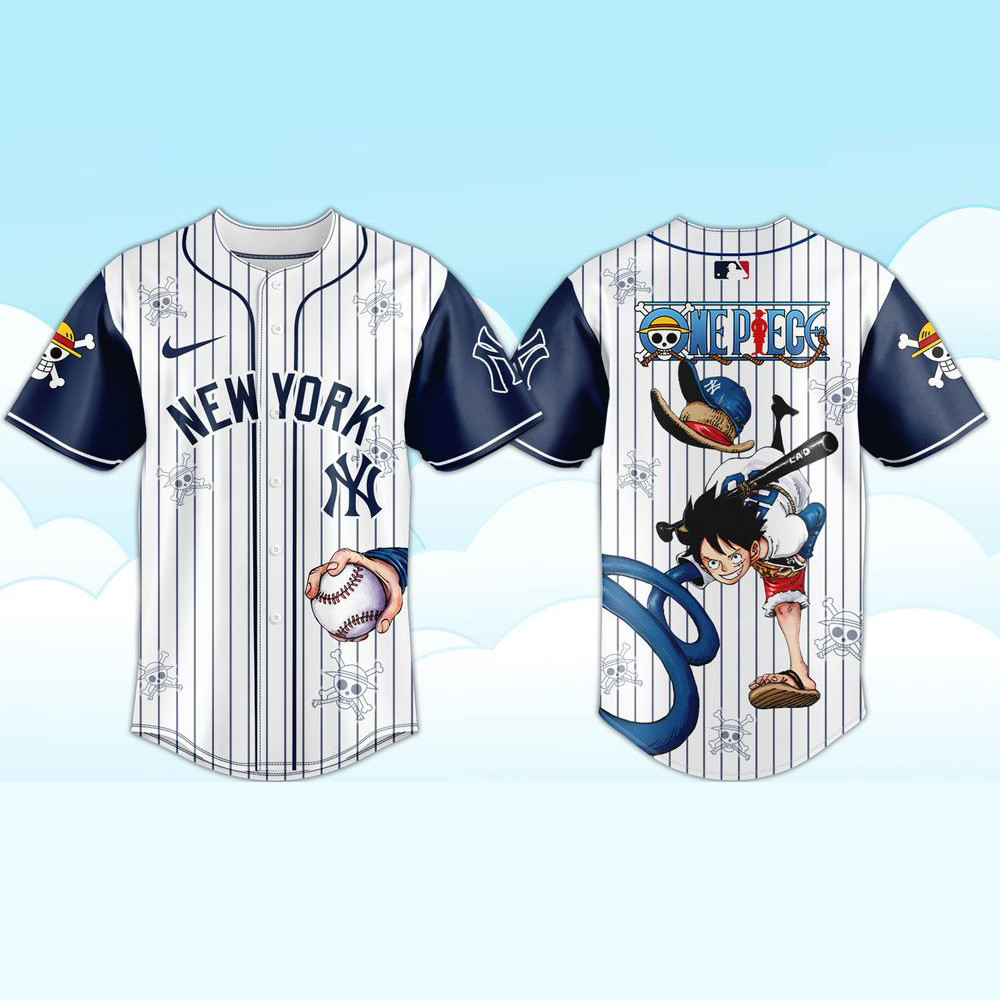 MLB New York Yankees x One Piece Limited Baseball Jersey 2025 New York Yankees Merch-1