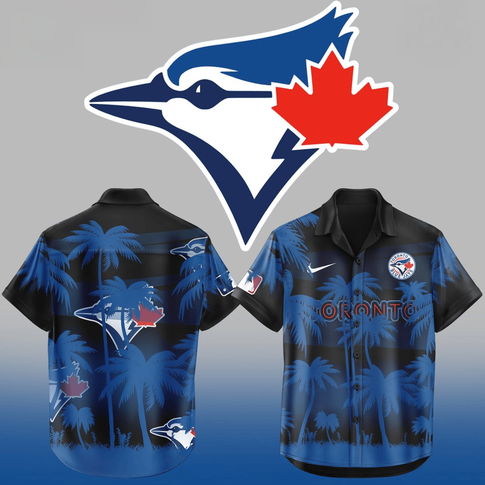 MLB Toronto Blue Jays 2024 Hawaiian Shirt Toronto Blue Jays Merch Good Father's Day Presents-1