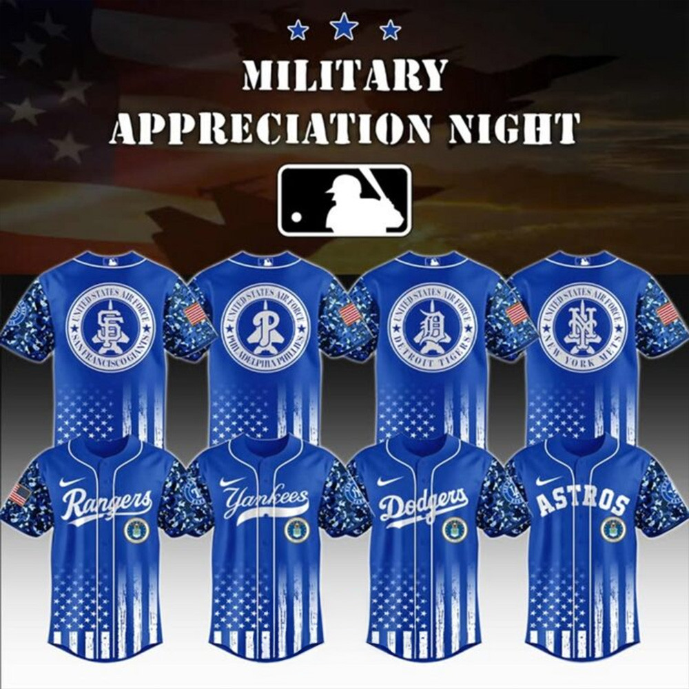 MLB x US Air Force Military Appreciation Night Baseball Jersey Unique Gifts For Baseball Fans-1 MLB x US Air Force Military Appreciation Night Baseball Jersey Unique Gifts For Baseball Fans-1