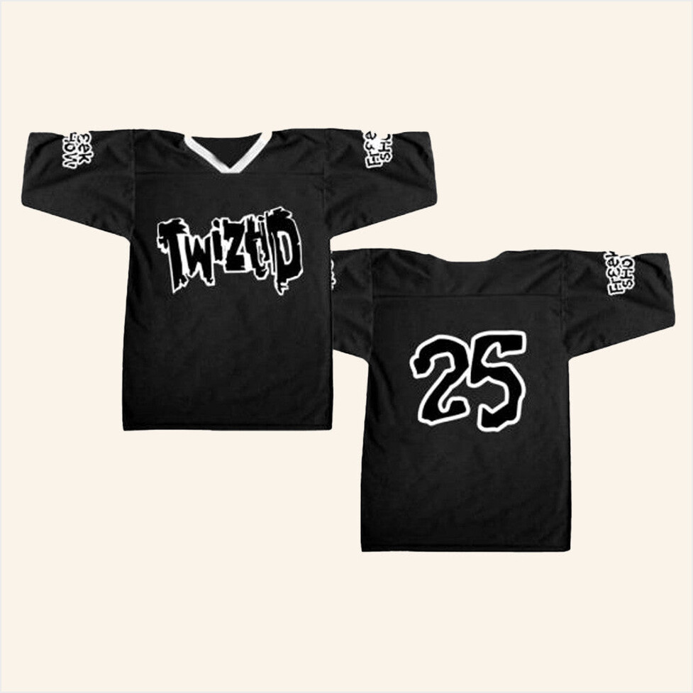 MNE Merch Black And White Freek Show Legacy Football Jersey Birthday Gift Ideas For Him-1