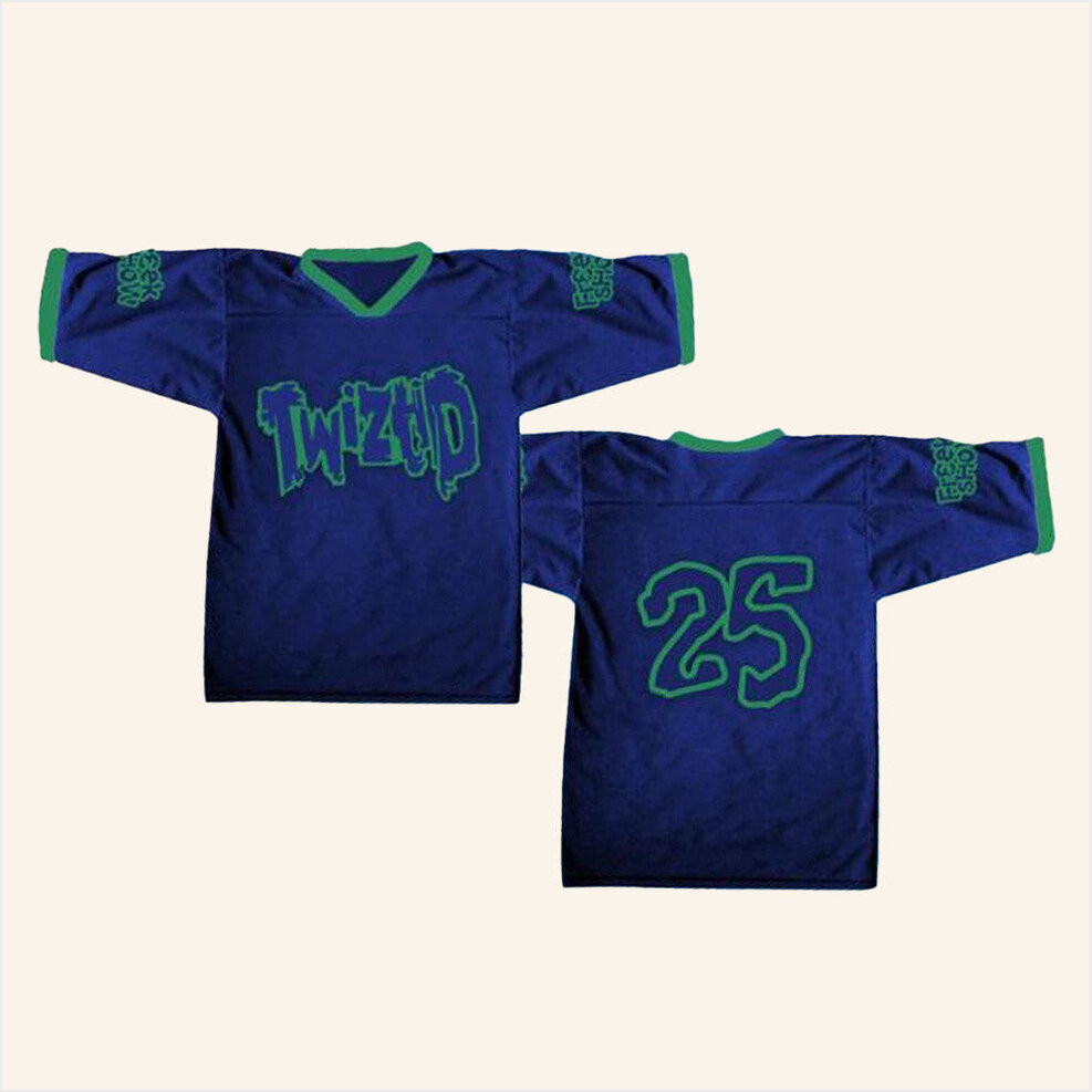 MNE Merch Navy And Green Freek Show Legacy Football Jersey Gifts For Him Gifts For Friends-1