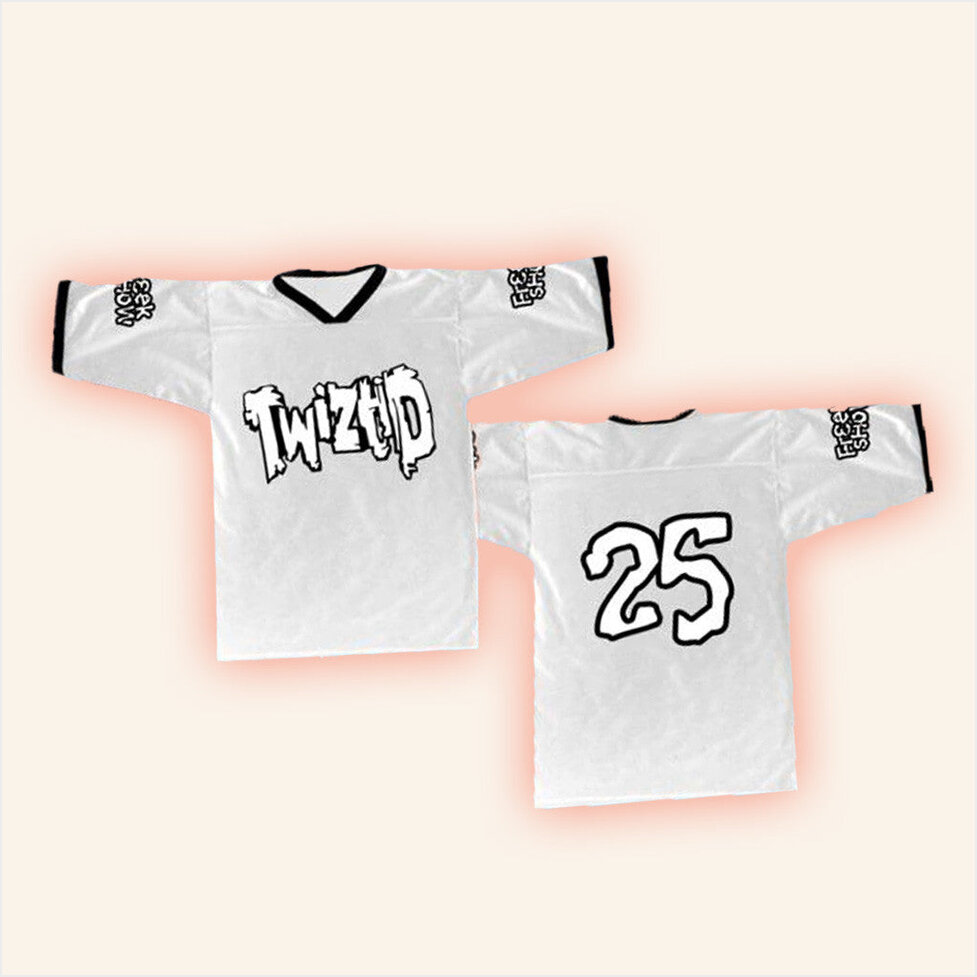 MNE Merch White And Black Freek Show Legacy Football Jersey Birthday Gift Ideas For Husband-1