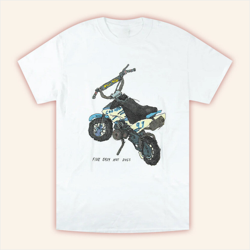 Mac Demarco Merch Five Easy Hot Dogs White T-Shirt T-Shirt Gift Ideas For Dad Gifts For Friends-1