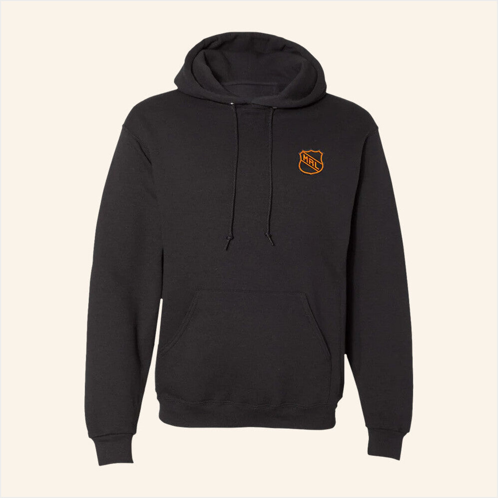 Mac Demarco Merch MRL Hockey Embroidered Black Hoodie Gifts For Dad Gifts For Best Friend-1