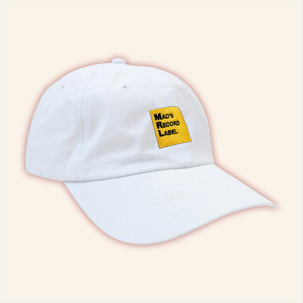 Mac Demarco Merch MRL Logo White Embroidered Hat Gifts For Him Birthday Gifts For Best Friend-1