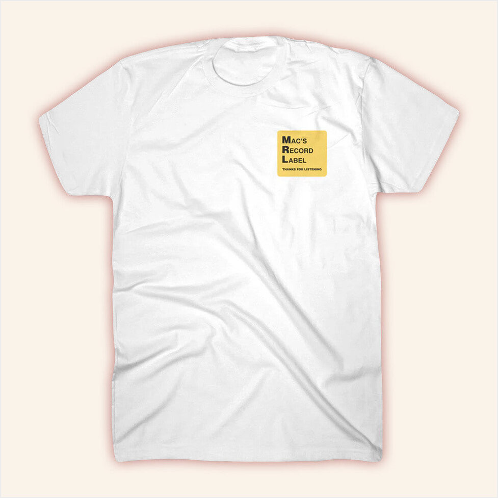 Mac Demarco Merch MRL Logo White T-Shirt Gifts For Best Friends Birthday Gifts For Him-1