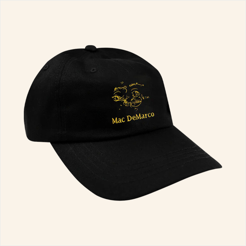 Mac Demarco Merch One Wayne G Black Embroidered Hat Gifts For Father Birthday Gifts For Fans-1