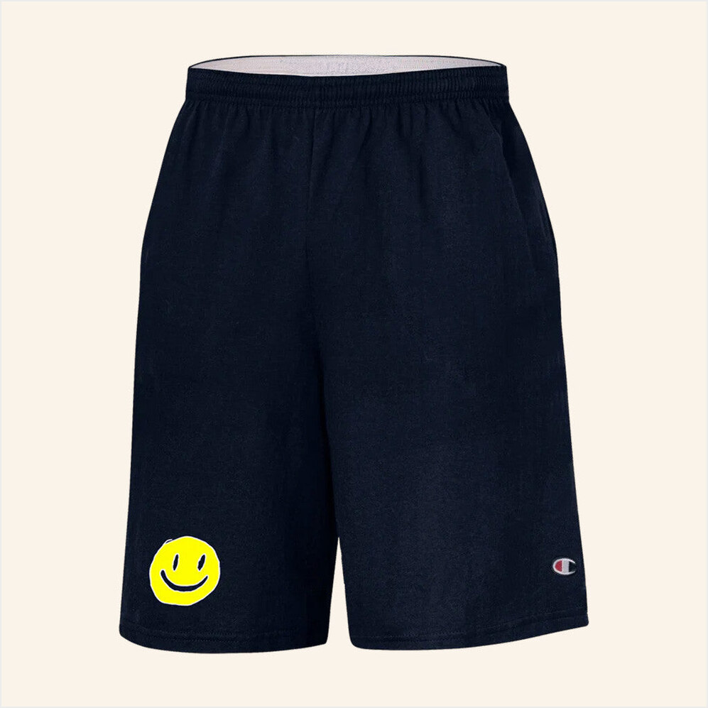 Mac Demarco Merch Smiley Shorts Navy Gifts For Brother Birthday Gifts For Friends-1
