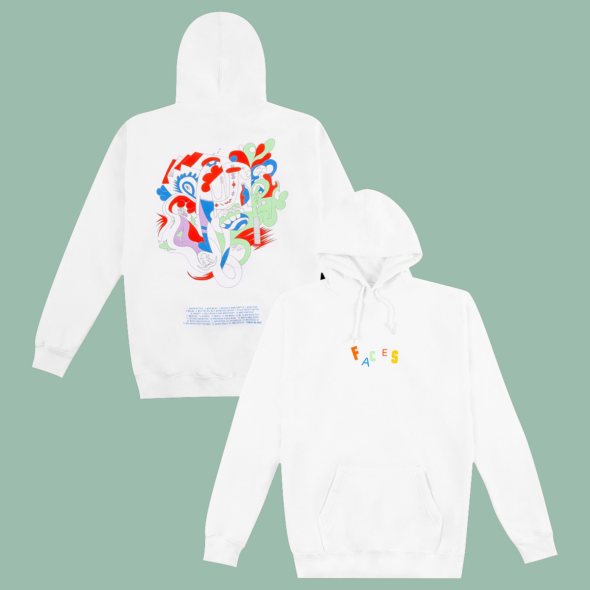 Mac Miller Face Letters 2025 White Hoodie Merch For Mac Miller Fans-1