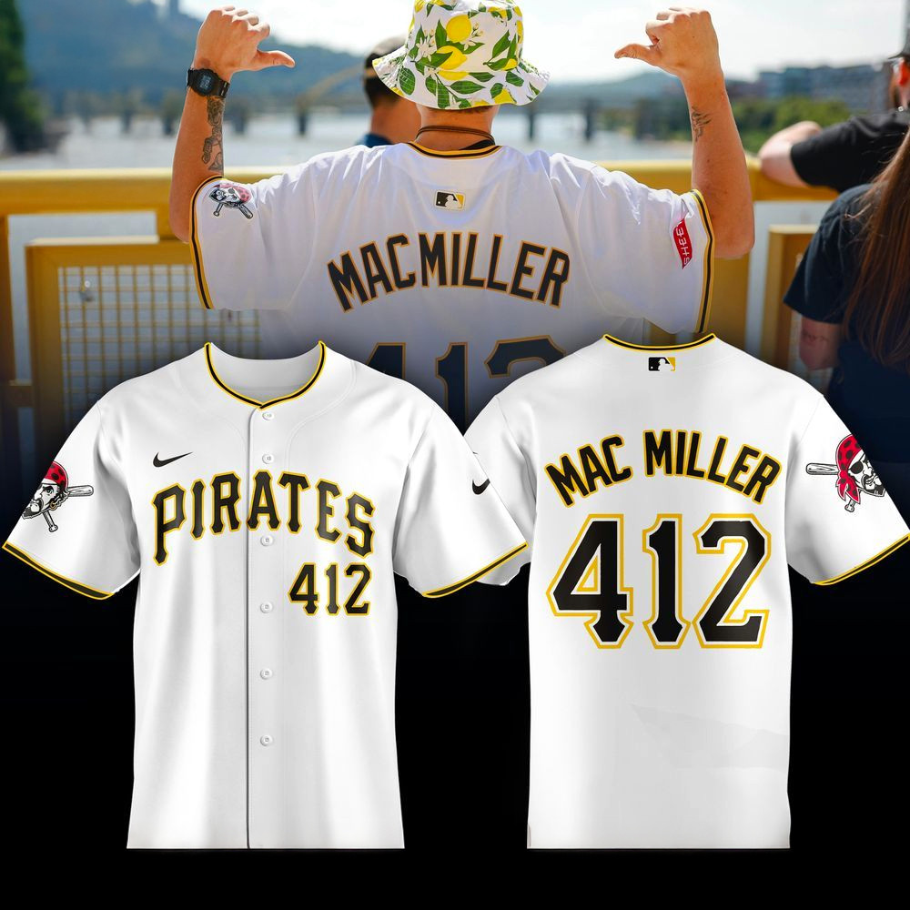 Mac Miller X Pittsburgh Pirates Jersey Fan Merch Gifts For Baseball Lovers-1