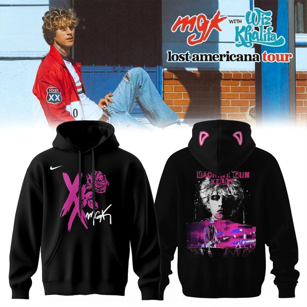 Machine Gun Kelly Lost Americana Tour 2025 Hoodie MGK Merch Christmas Gifts For Music Lovers-1