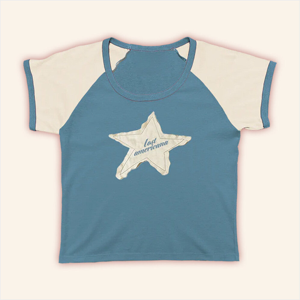 Machine Gun Kelly Merch Lost Americana Star Baby Tee Gifts For Girlfriend Gifts For Friends-1