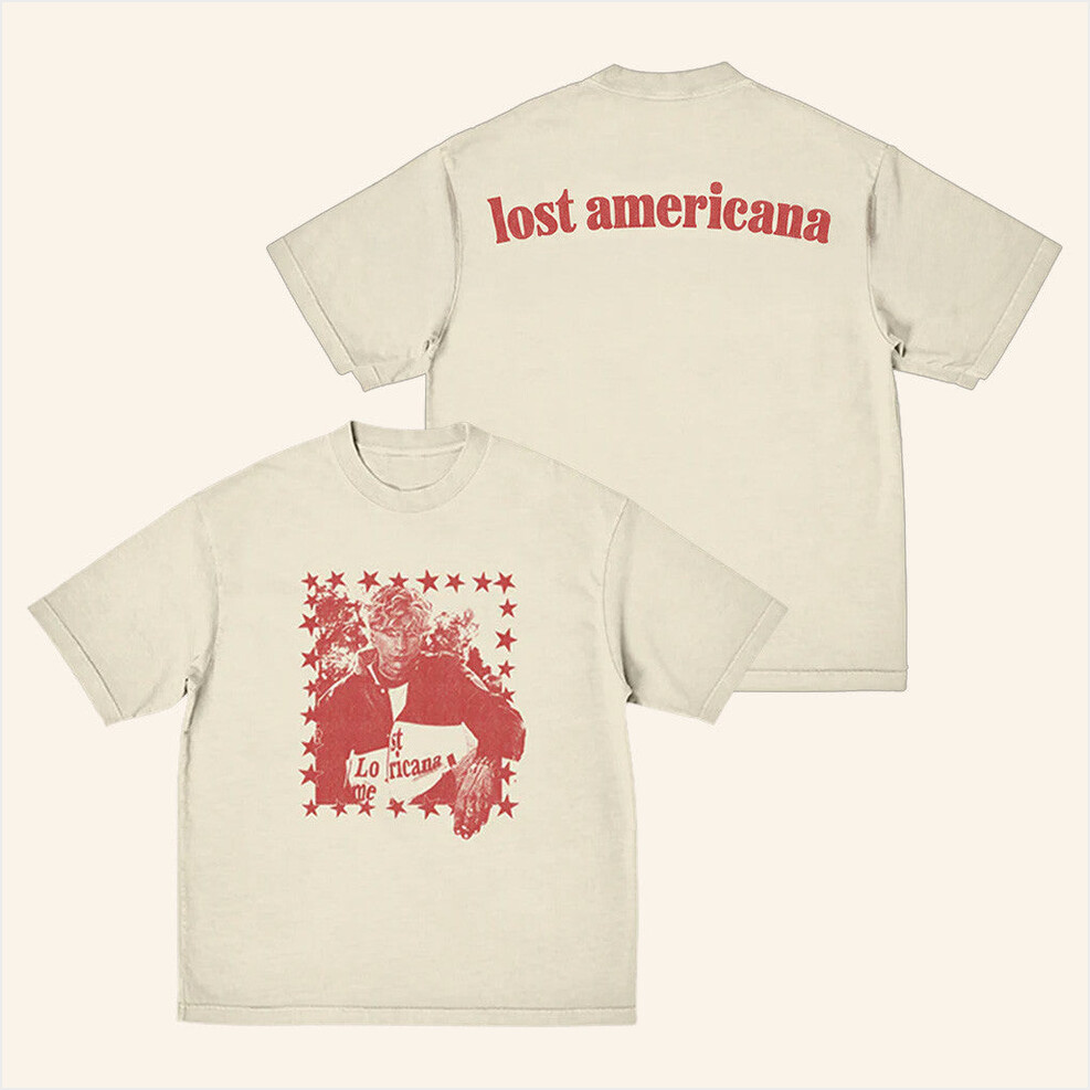 Machine Gun Kelly Merch Lost Americana T-Shirt Gifts For Besties Birthday Gifts For Him-1