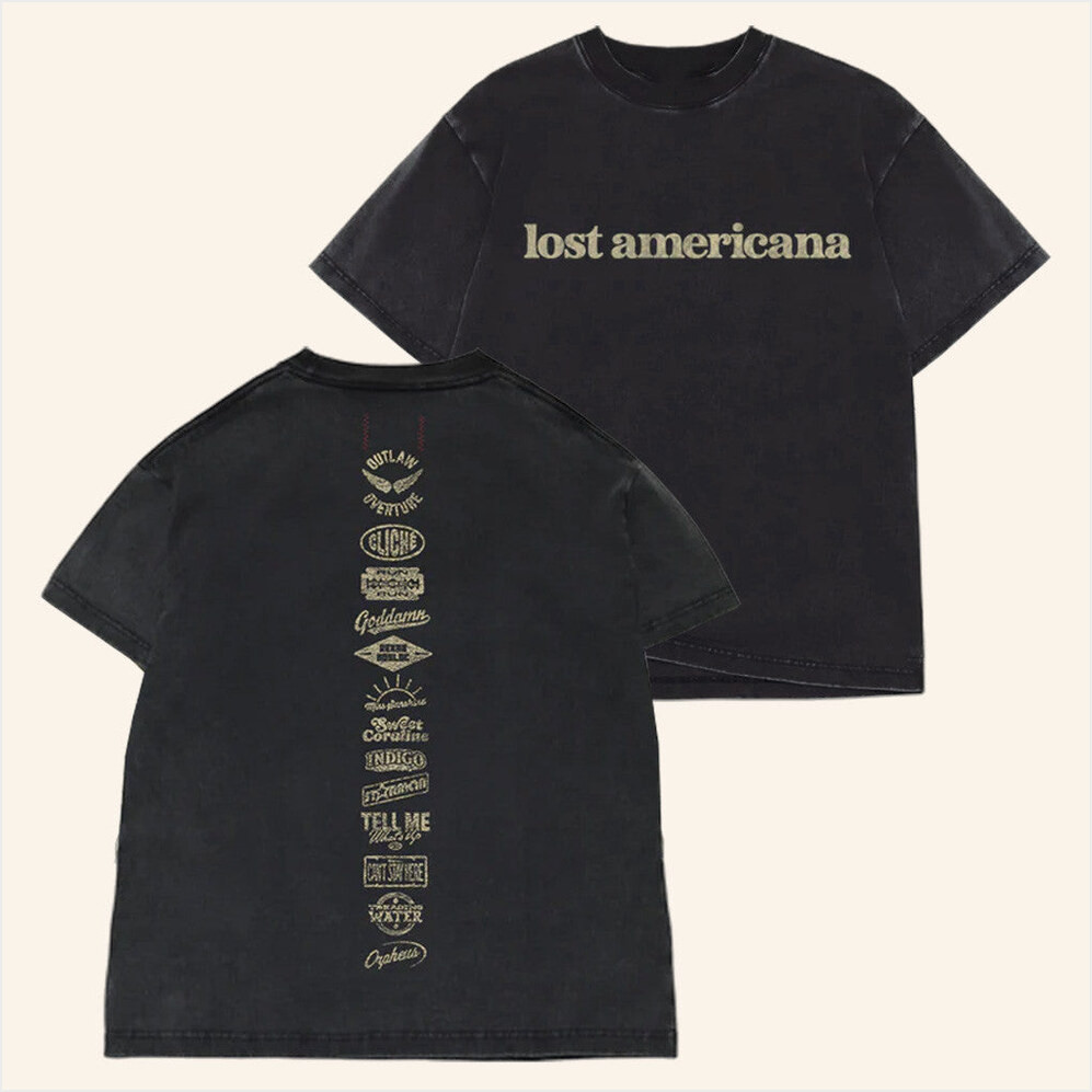 Machine Gun Kelly Merch Tracklist Twofer Wash T-Shirt Gifts For Music Fans Gifts For Friends-1