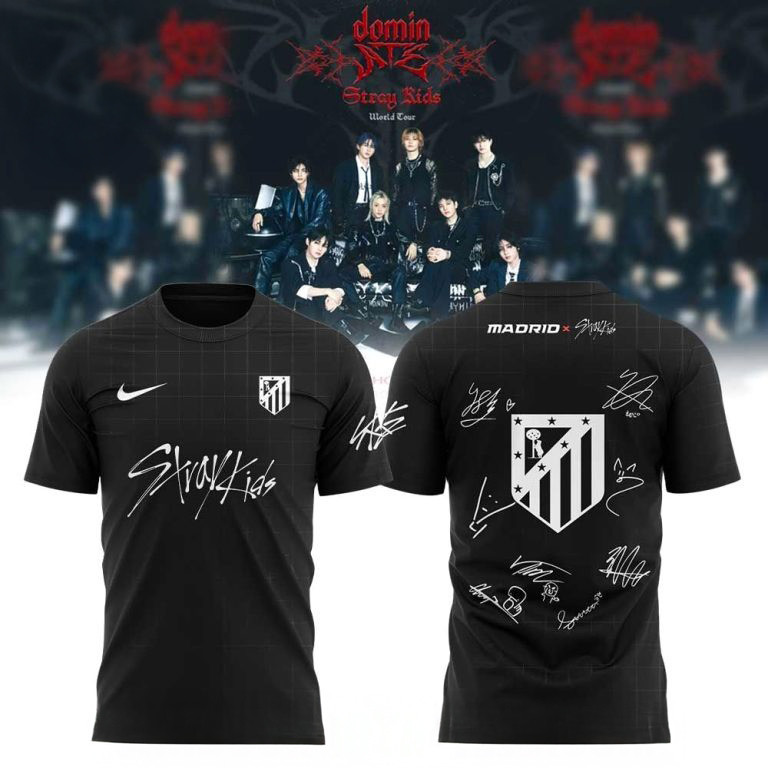 Madrid F.C x Stray Kids Show Signature Shirt-Recovered Fan Merch Gifts For Dad-1 Madrid F.C x Stray Kids Show Signature Shirt-Recovered Fan Merch Gifts For Dad-1