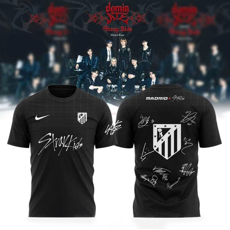 Madrid FC x Stray Kids Show Signature Shirt Fan Merch Gifts For Dudes-1